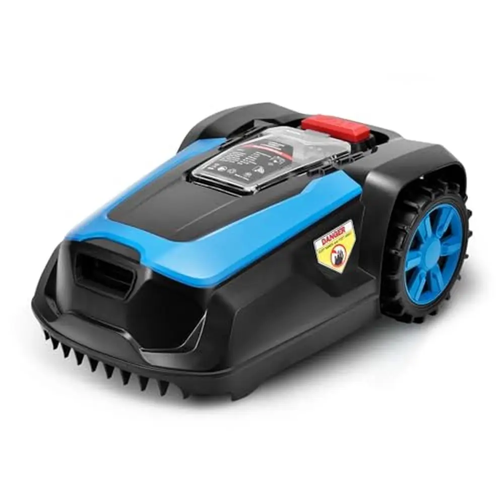 20V 4.0Ah Smart Robot Lawn Mower APP Control Self-Charging Bluetooth/Wi-Fi Boundary Wire IPX5 Waterproof Weather Resistant 1/4