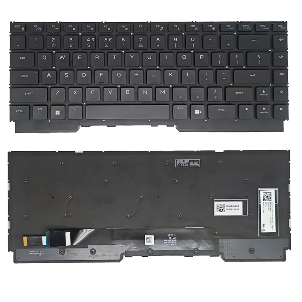 RGB Backlit US Keyboard For Dell For Alienware M15 Ryzen Edition R5 M15 R5 R6 038C17 38C17 G16 7620 7630 7625 7635