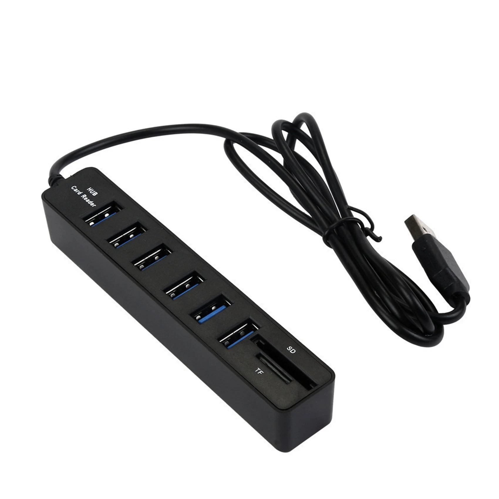 

USB HUB USB Splitter 6-Port HUB USB 2.0 HUB+SD +TF Card Multi-Function Card Reader for Mac Pro/Mini Imac Ps4 Surface Pro