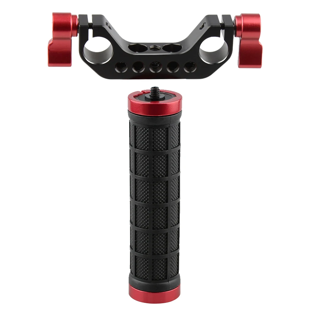 Камера CAMVATE универсальная с одной резиновой средней ручкой для цифровой DSLR-камеры наплечное крепление 15 мм рельсовая система поддержки Новый