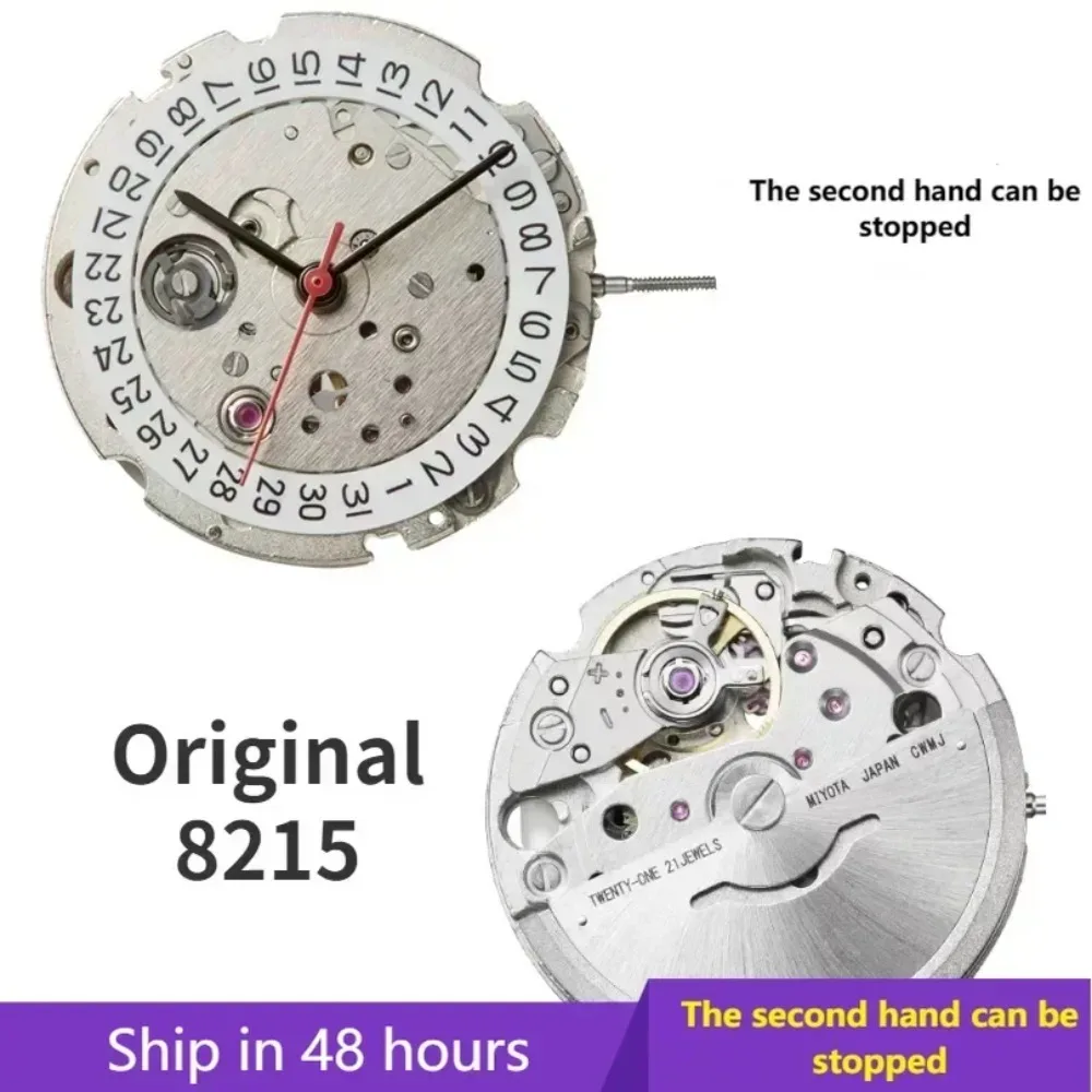 2025 New 8215 Movement Watch Machine Japanese Repair Original Made In Japan 42 Hours Hacking Second Hand