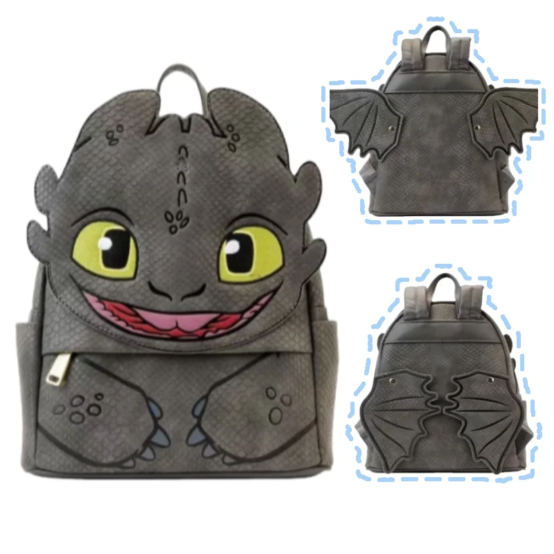 

Debut 2025 New How To Train Your Dragon Toothless Series Black Men'S And Women'S Cartoon Personality Backpack Holiday Gifts
