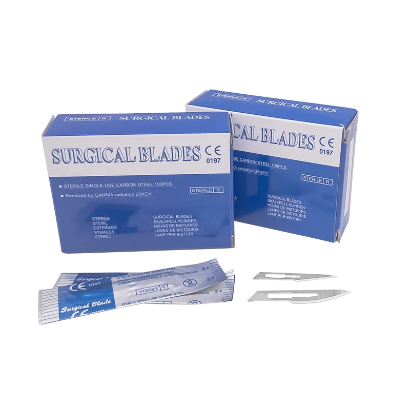 Medical Carbon Steel No. 11, No. 22, No. 23 Surgical Blade, No. 3, No. 4 Handle Manicure, Cell Phone Film, Box Cutter