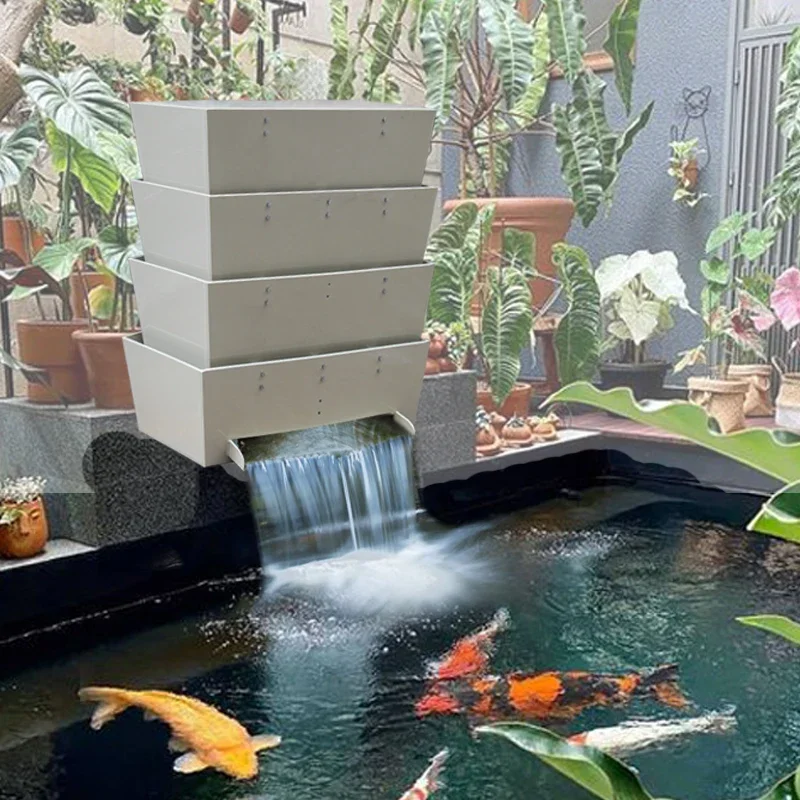 Qlozone China manufacturer factory price TK-1000 aquarium fish tank trickle tower filters wholesale koi pond baki shower filter