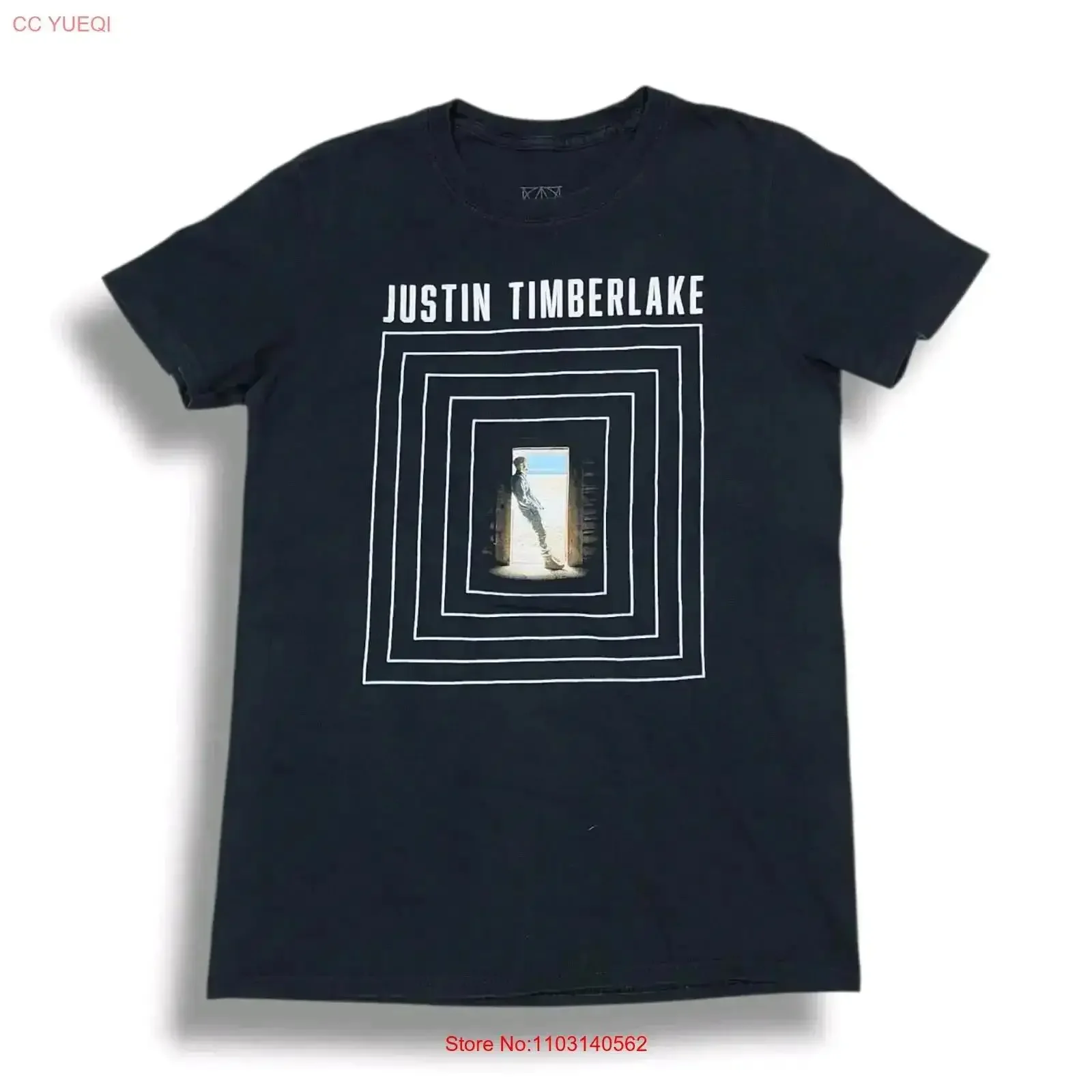 JUSTIN TIMBERLAKE 2018 Man Of The Woods Tour Merch Black T Shirt S vintage Washed graphic Comfortable Breathable Stylish Soft