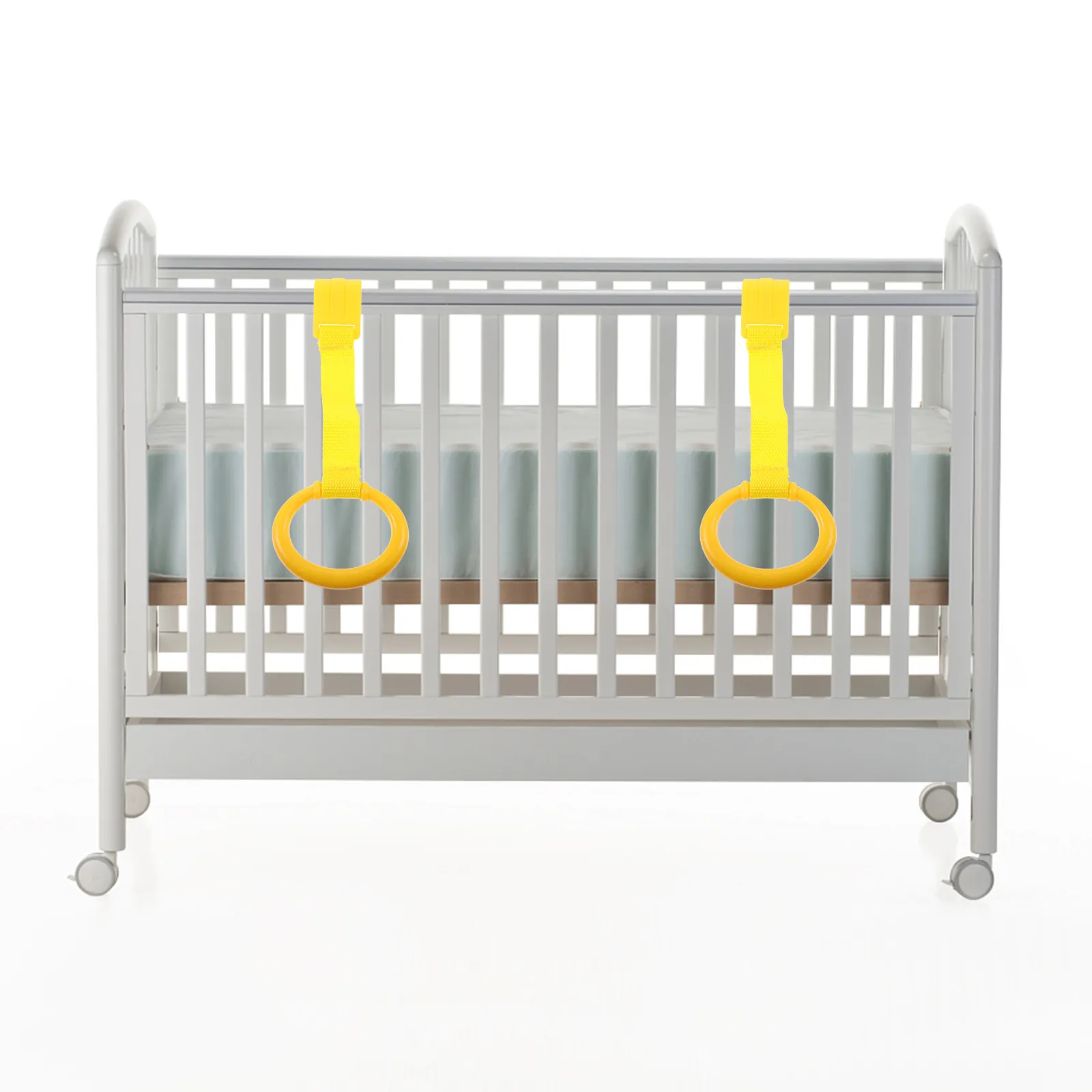 

2 шт. Детские кольца-держатели для кроватки, подвесные кольца для поддержки при ходьбе, тренажеры для развития силы рук