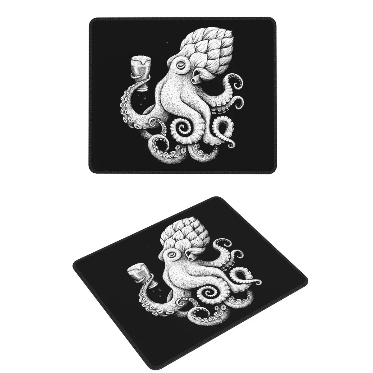 

Hoptopus-The Beer Drinking Octopus коврик для мыши компьютерная клавиатура коврик для мыши игровой ПК ноутбук настольный коврик настольные коврики