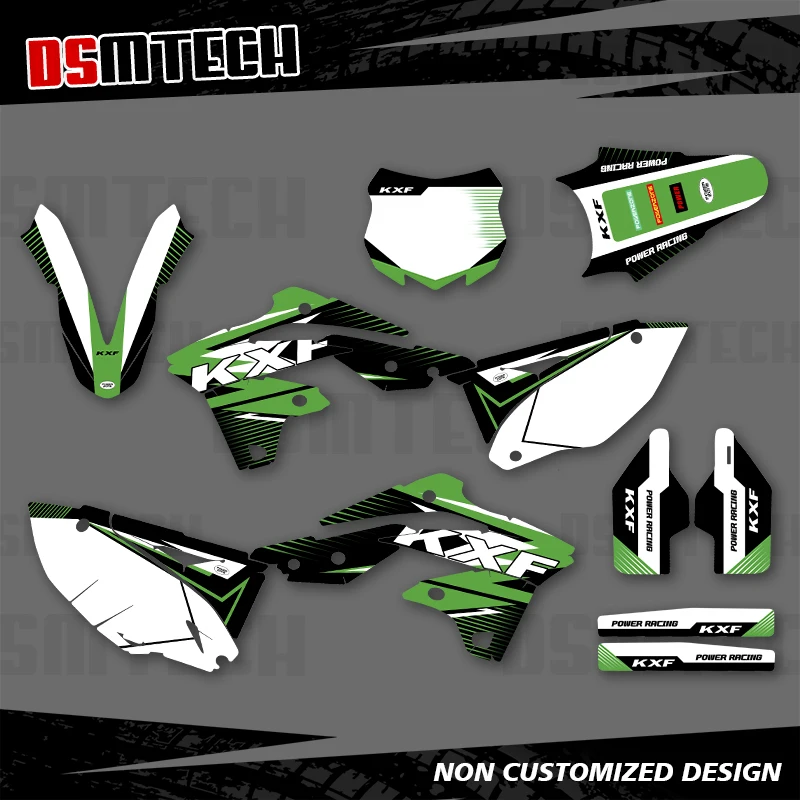 DSMTECH For Kawasaki KX250F KXF250 KXF 250 KX 250F 2013 2014 2015 2016 Full Graphics Decals Stickers Motorcycle Background