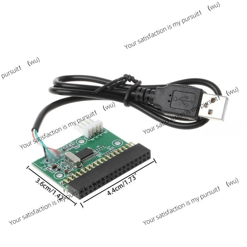 For 27GB 1.44MB 3.5-inch USB cable adapter connected to 34-pin floppy drive, U-drive connected to floppy disk D
