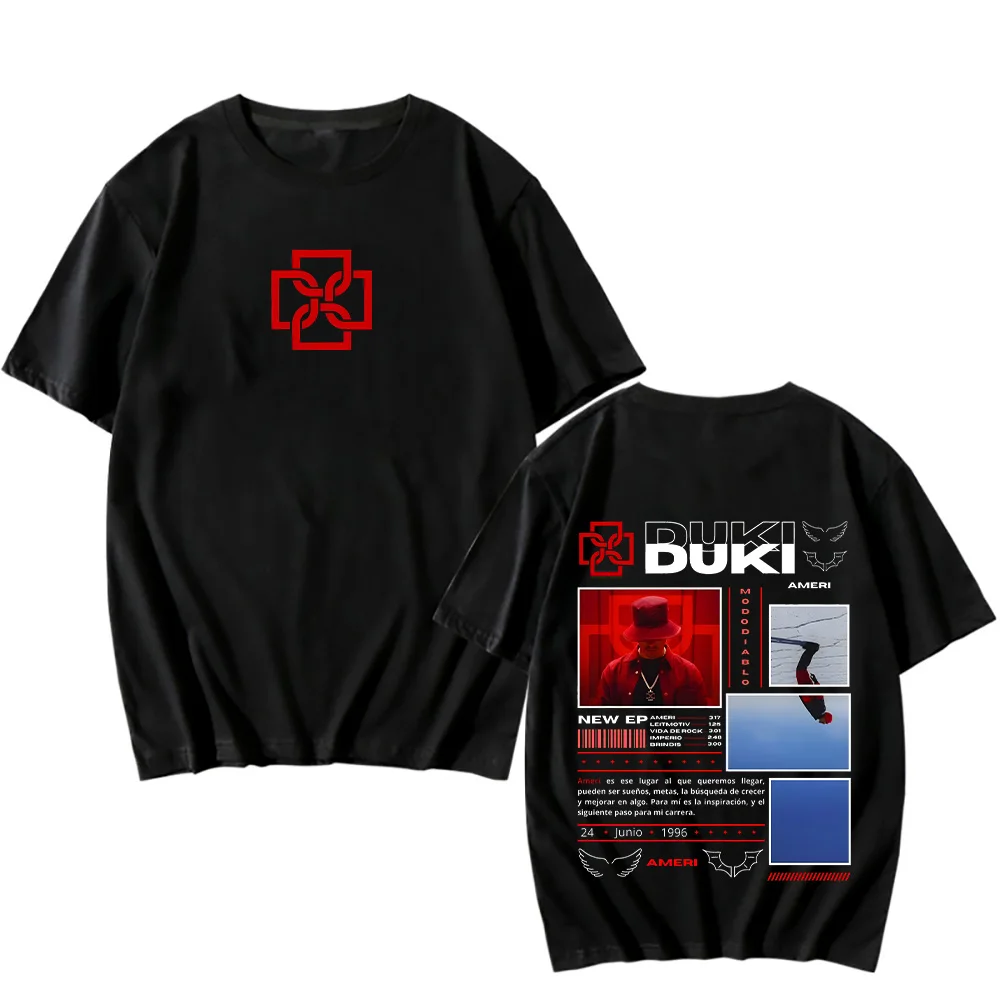 Duki Ameri New EP TShirts Unisex Men/Women Classic Clothing Hip Hop Tops Vintage Fashion Streetwear Cotton T-Shirts Short Sleeve