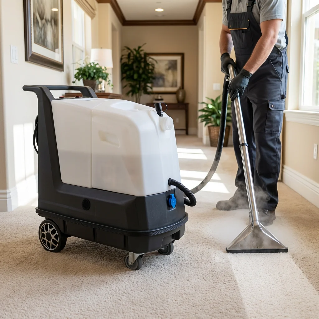 

260PSI Dual Motors 55L Carpet Steam Cleaner Commercial Carpet Cleaning Machine 160PSI Sofa Seat Mattress Curtain Car Interior