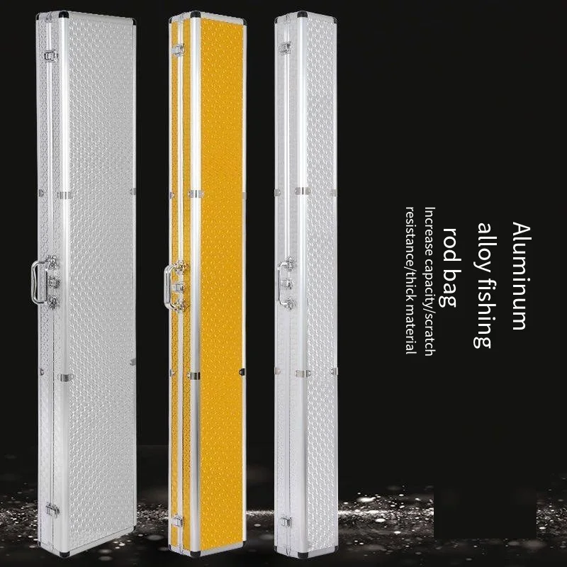 125 см 130 см коробка из алюминиевого сплава для удочек металлическая коробка для рыболовного снаряжения для речной и морской рыбалки