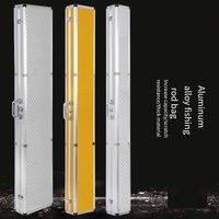 125cm 130cm Aluminum Alloy Fishing Rod Box Metal 바다낚시가방 Fishing Gear Box  Freshwater Sea Fishing 낚시대하드케이스 Hard Shell 낚시 하드 케이스