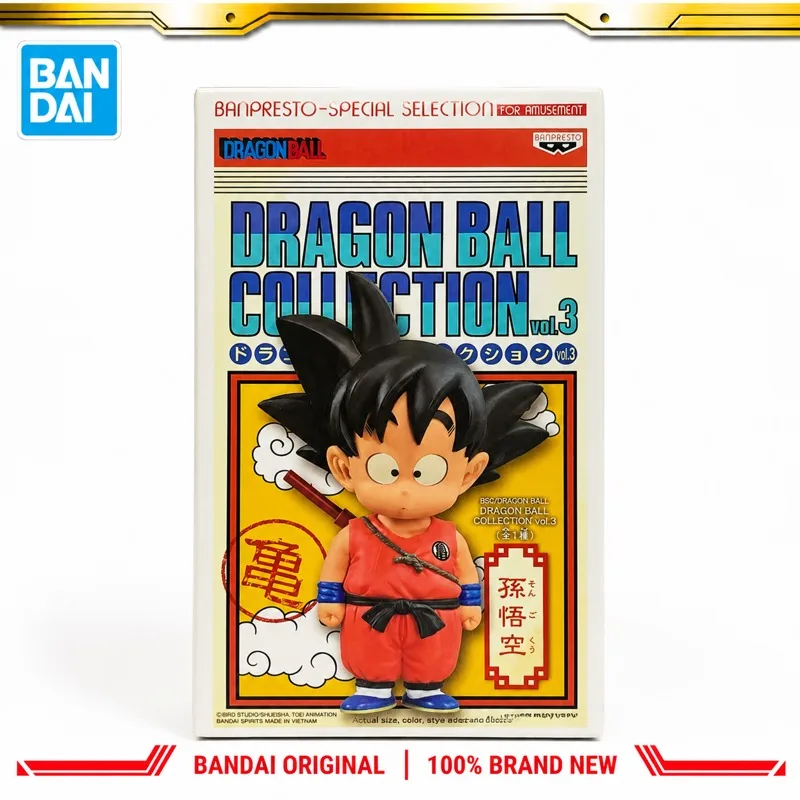 

In Stock Bandai Original Banpresto Dragon Ball Son Gokuu Action Figure Model Doll Brand New Boxed Anime Characters Toys Model