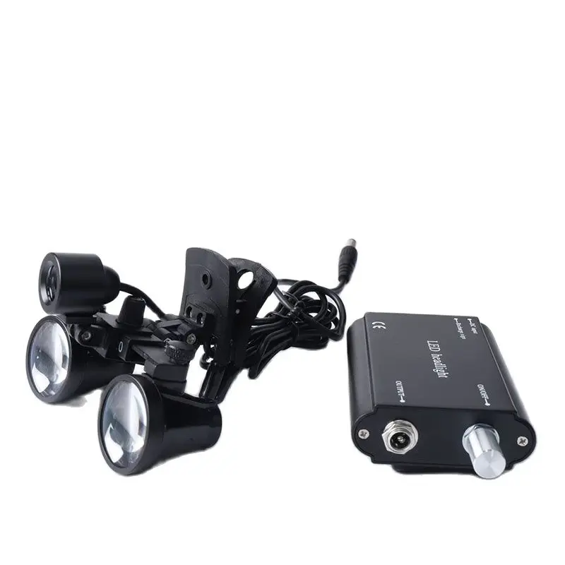 2.5X/3.5X الأسنان Loupes كليب مجهر عدسة مكبرة 3 واط/5 واط طبيب الأسنان العلوي LED كليب كشافات الطبية رئيس فحص مصباح