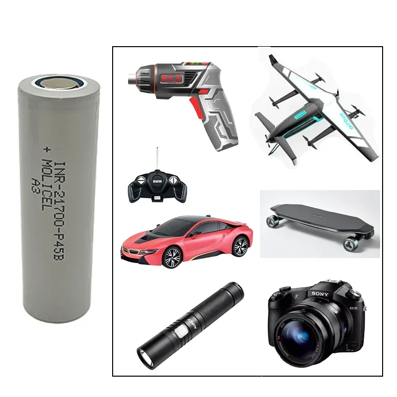 العلامة التجارية الجديدة الأصلي P45B 21700 بطارية INR21700-P45B عالية السعة 4500mAh بطارية قابلة للشحن 45A التفريغ P45B البطارية