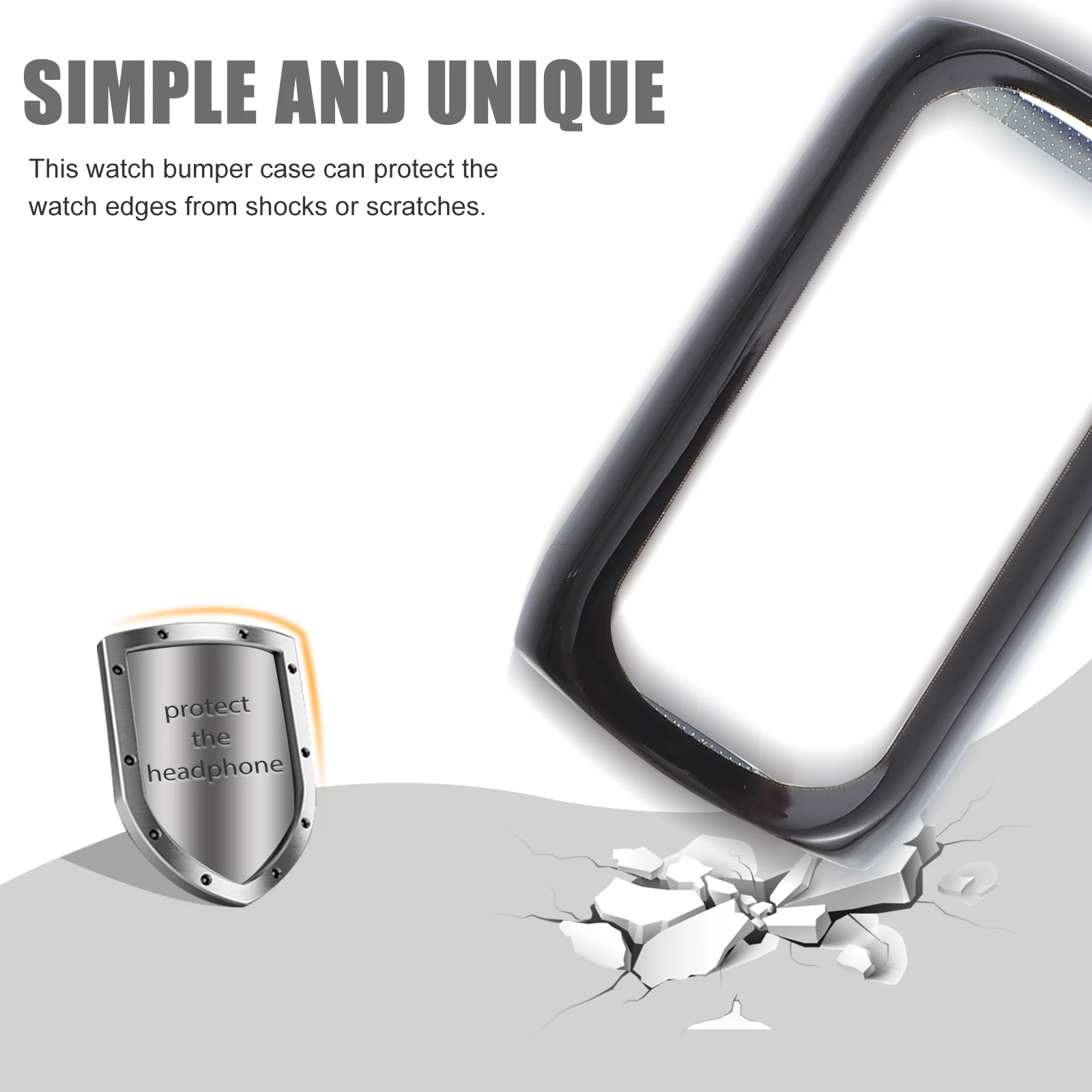 2pcs Soft Tpu Watch Protector Full Coverage Screen Case For Smartwatch Anti-Scratch Protection Ultra-Thin Compatible With Luxe