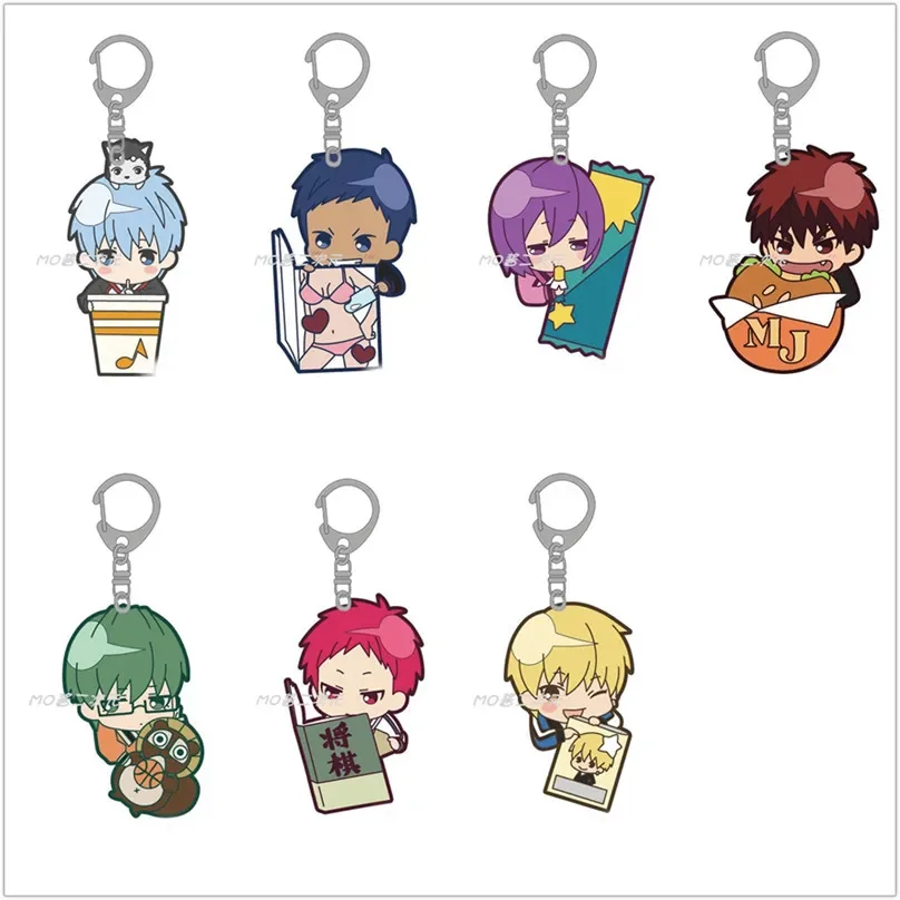 LLavero de Anime Murasakibara Atsushi Midorima Shintaro, muñeca Taiga Tetsuya Akashi Seijuro, llavero acrílico colgante para regalo