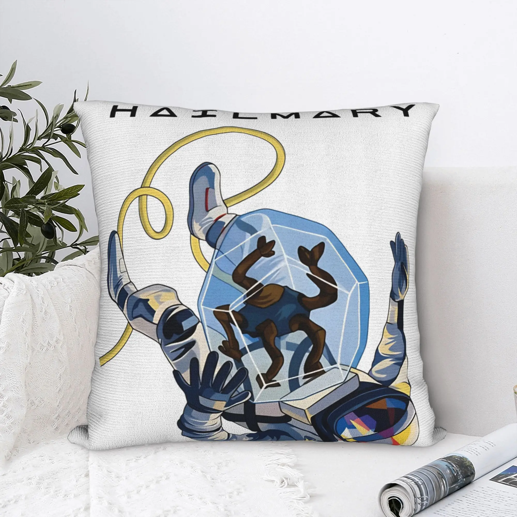 Project Hail Mary Fan Art Space Lover Pillow Cover  Comfy Cushion Cover Kawaii Pillow Case For Couch Sofa Bedroom