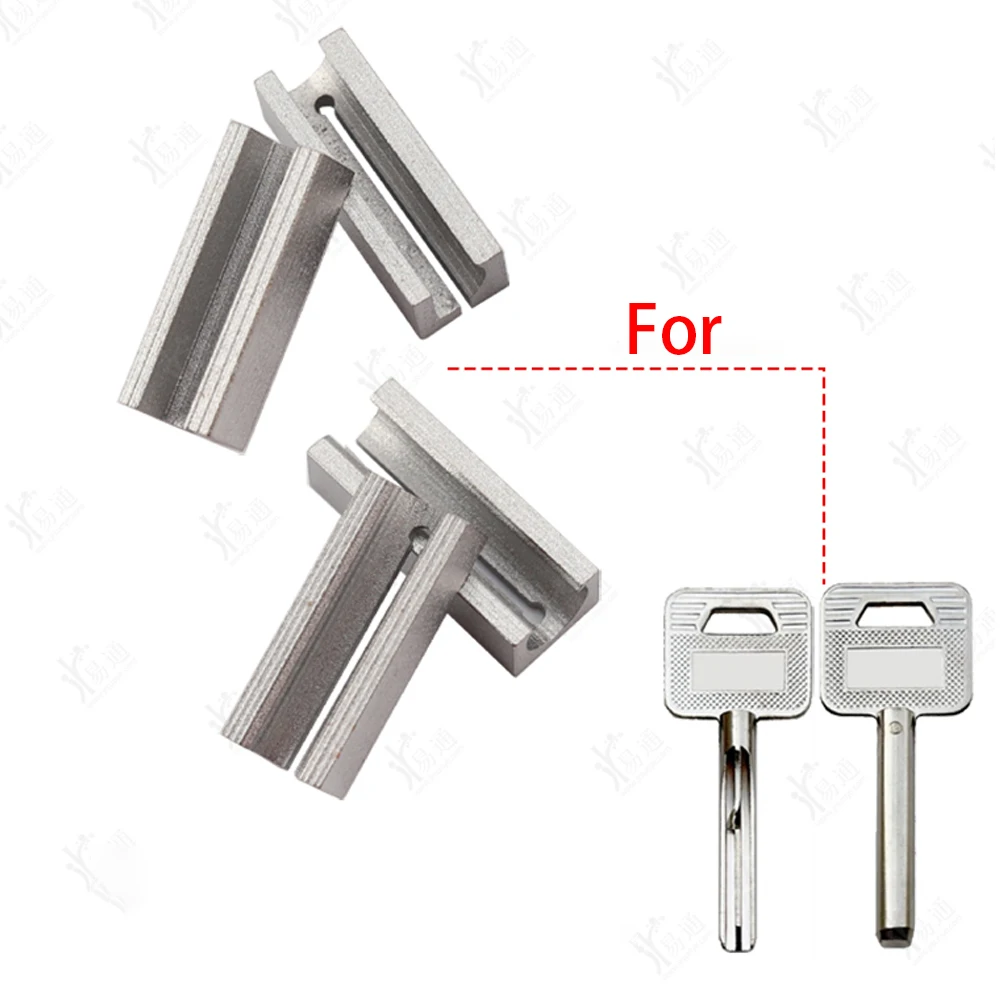 JMCKJ 4PCS/LOT Security Fixture For New Security Crescent Key Embryo Special Clamp Vertical Punching Machine Auxiliary Supplies