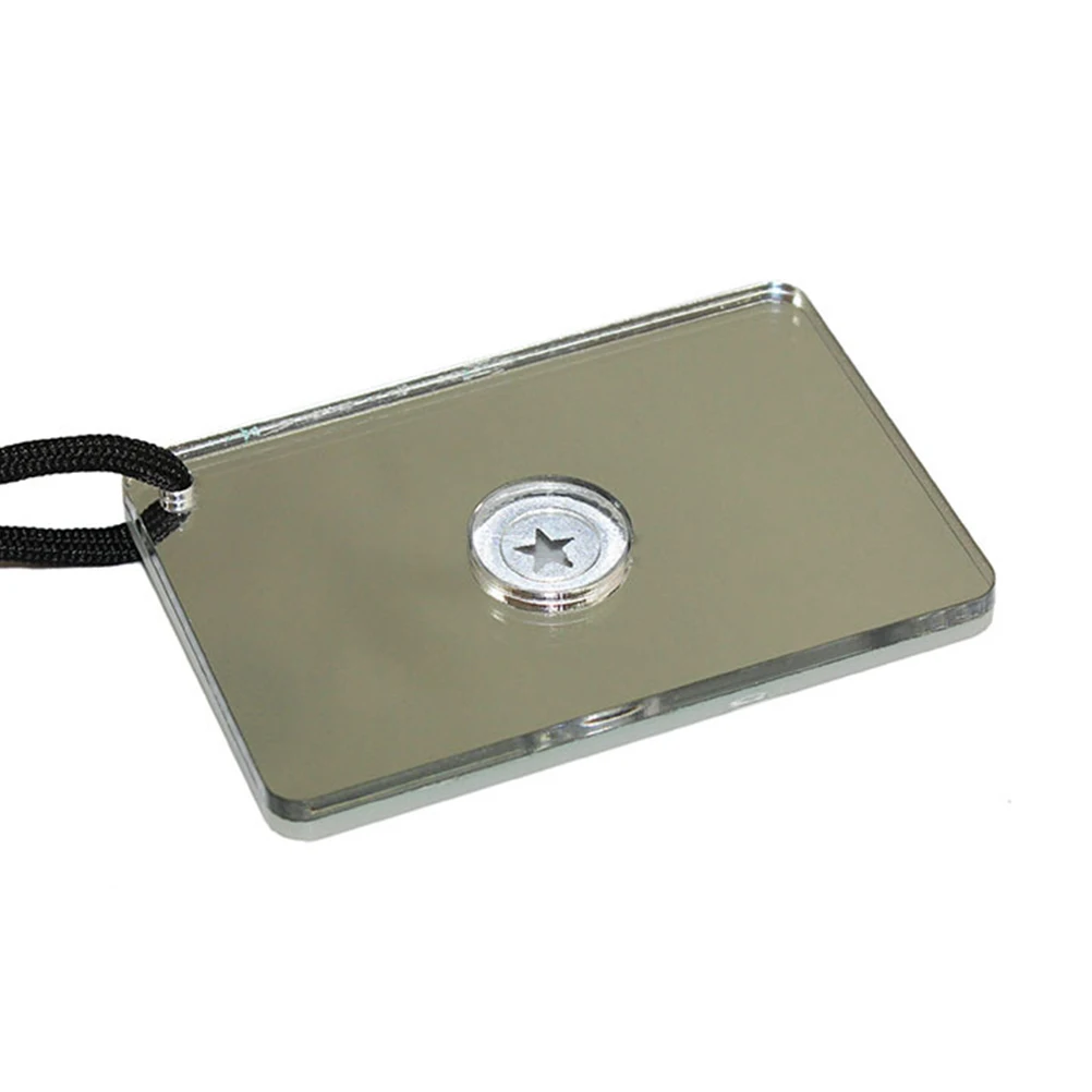 

Survival Signal Mirror Light Grey Outdoor Emergency Reflective Mirror Aiming Function Long Distance Communication 100Km Gear