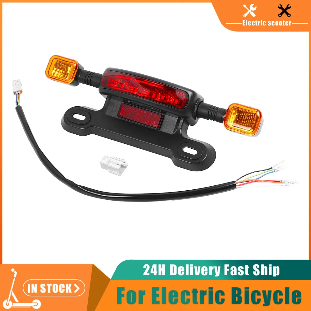 3- In-1 48/60/12V LED Taillight Electric Scooter Turn Signal Light Rear Tail Light Indicator For E- Scooter Brake Light Part