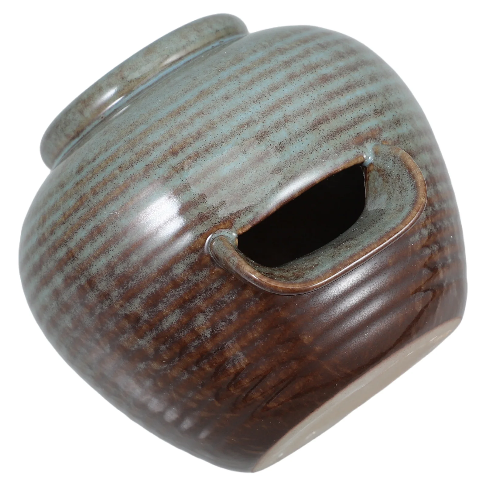 

Fountain Flowing Water Clay Pot Fish Tank Circulation Jar Spout Garden Animals Device Aquarium Waterfall Ceramic