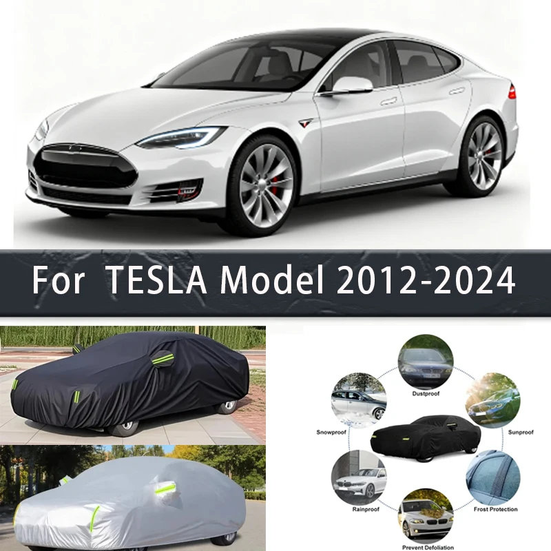 

For TESLA Model 3 Model S Model Y Roadster 2012-2024Outdoor Protection Full Car Covers Snow Cover Sunshade Waterproof Dustproof
