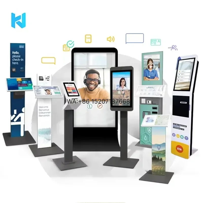 Wmwmnu Interactive Digital Signage Touch Display Floor Standing Advertising Kiosk Video Screen Outdoor Advertising Screen