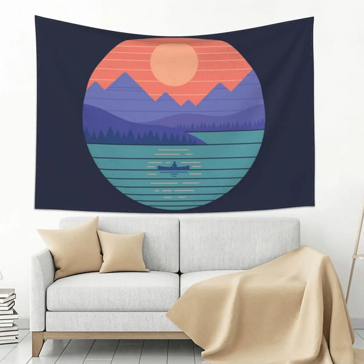 

Peaceful Reflection Tapestry For Bedroom Cute Decor Bedroom Decor Aesthetic Mushroom Tapestry