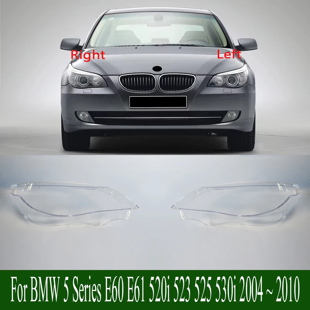 

Car Headlight Shell Replacement Headlight Cover Headlamp Lens Headlight For BMW 5 Series E60 E61 520i 523 525 530i 2004-2010 Low