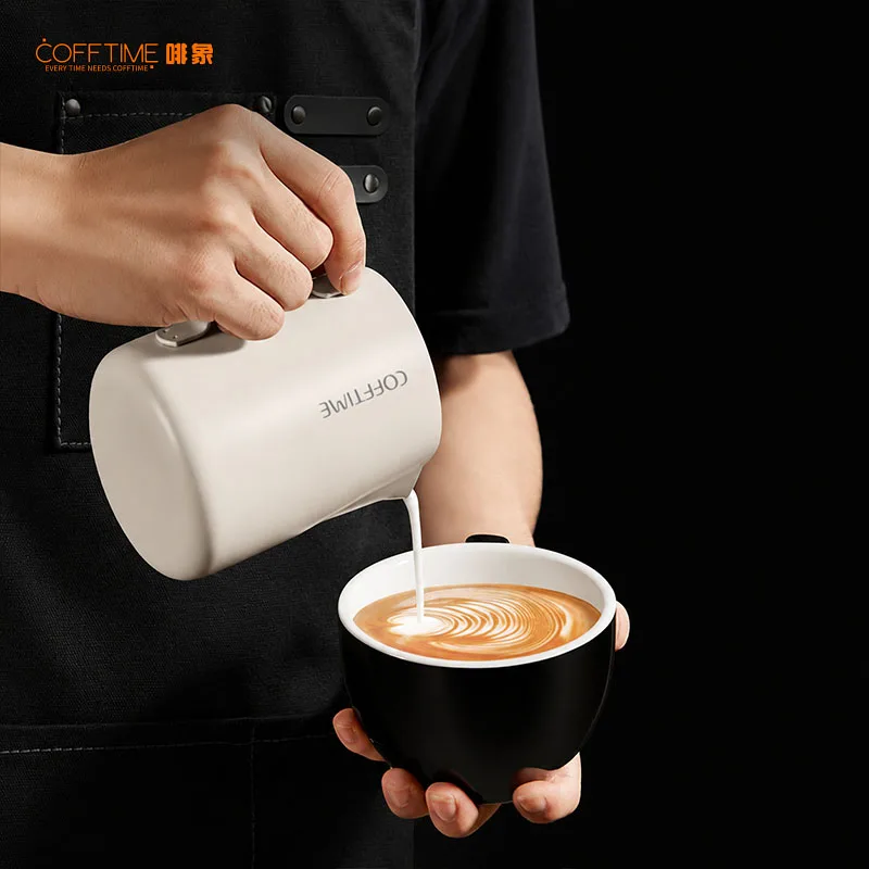 350/550ml Stainless Steel Milk Pitcher Durable Coffee Frothing Jug Easy Clean Latte Art Cup for Espresso Machine Gift