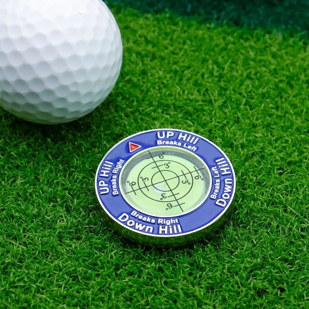 Strumenti da golf ad alta precisione Strumento di allenamento livellatore Indicatore di palline Golf Putt Ball Marker Utilizza facilmente il design versatile Livella a bolla da golf