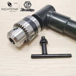 Key Cordless Drill Attachment Angle Adaptor MAX/  25N*m + Electric 90 Degree Angle 8mm Hex Shank Chuck Self Drill Adapter 1-10mm