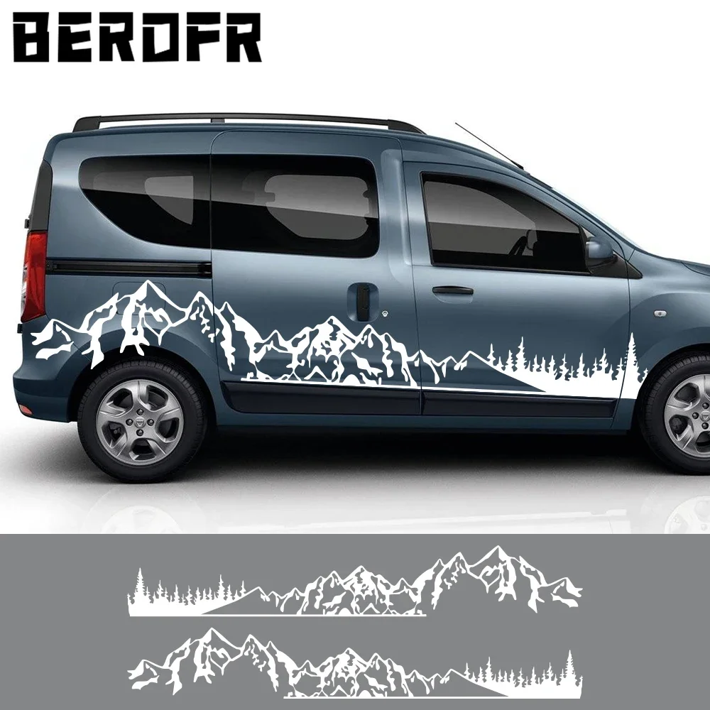 car-stickers-for-renault-dacia-dokker-camper-van-diy-stripes-graphics-mountain-tree-style-vinyl-decals-tuning-accessories-cover