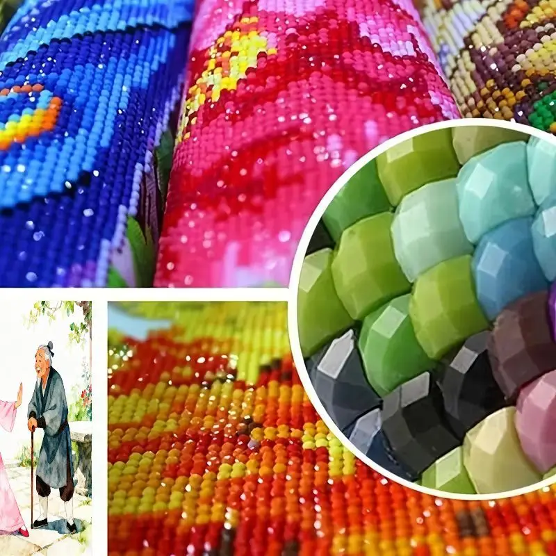 ชุดภาพวาดเพชรคริสตัล 5D DIY แบบเต็มผืน 1 ชิ้น ขนาด 40x50 ซม. ฉากการฝึกศิลปะการต่อสู้แบบจีนโบราณ พร้อมลวดลายสงคราม