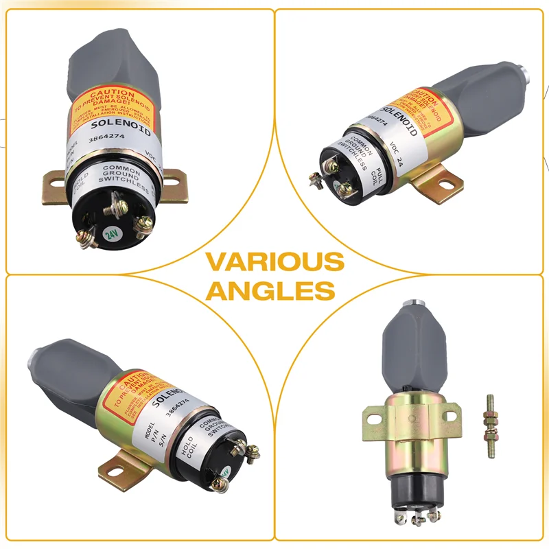 24 V Kraftstoffabschalt-Stopp-Magnetventil SA-3766T-24 ME441329 3864274 1751-2467UIBIS5A für Mitsubishi Caterpillar-BAAQ