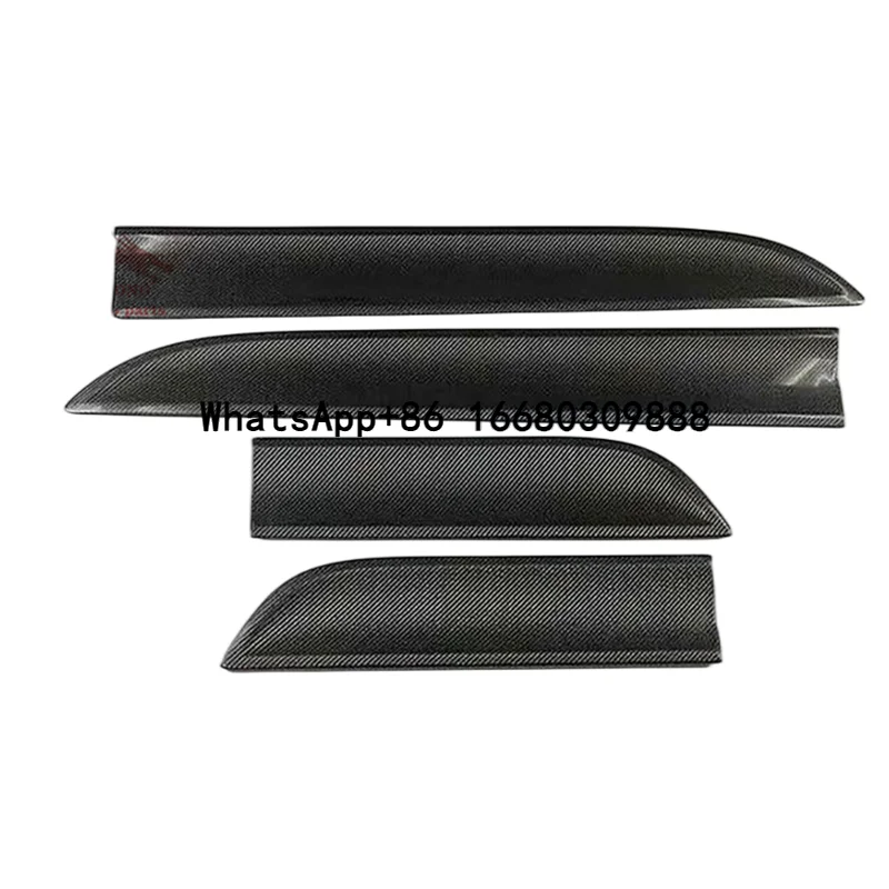 

3K carbon fiber car door decorative door panel four-piece set Side skirt for Porsche Macan 2014-2017
