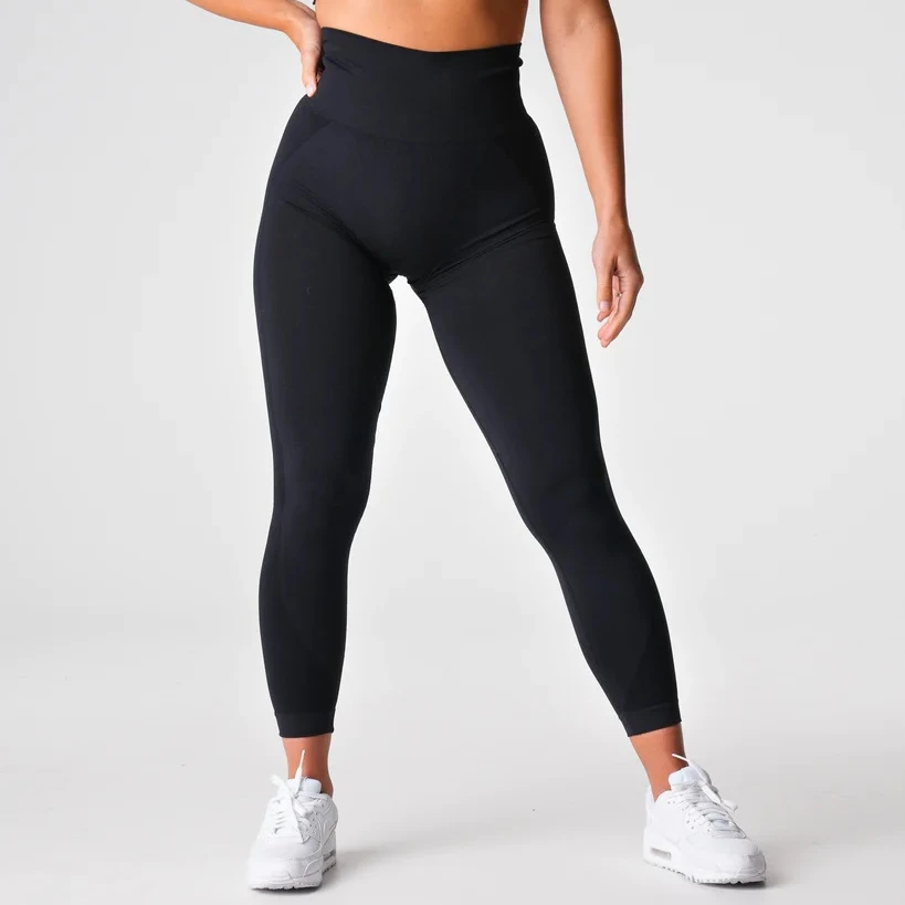 Contour Seamless Leggings Women Soft Spandex Yoga Pants Sports Push Up Fitness Clothes High Waist GYM Shorts Workout Tights