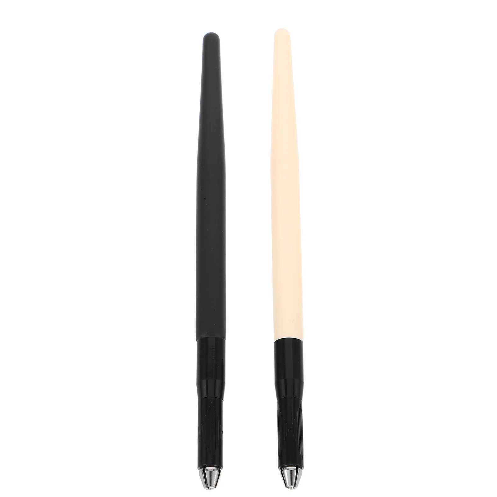 

2Pcs Microblading Eyebrow Marker Pen Wooden Handle Versatile Usage for Brow Lip Artwork Positioning Pen Permanent
