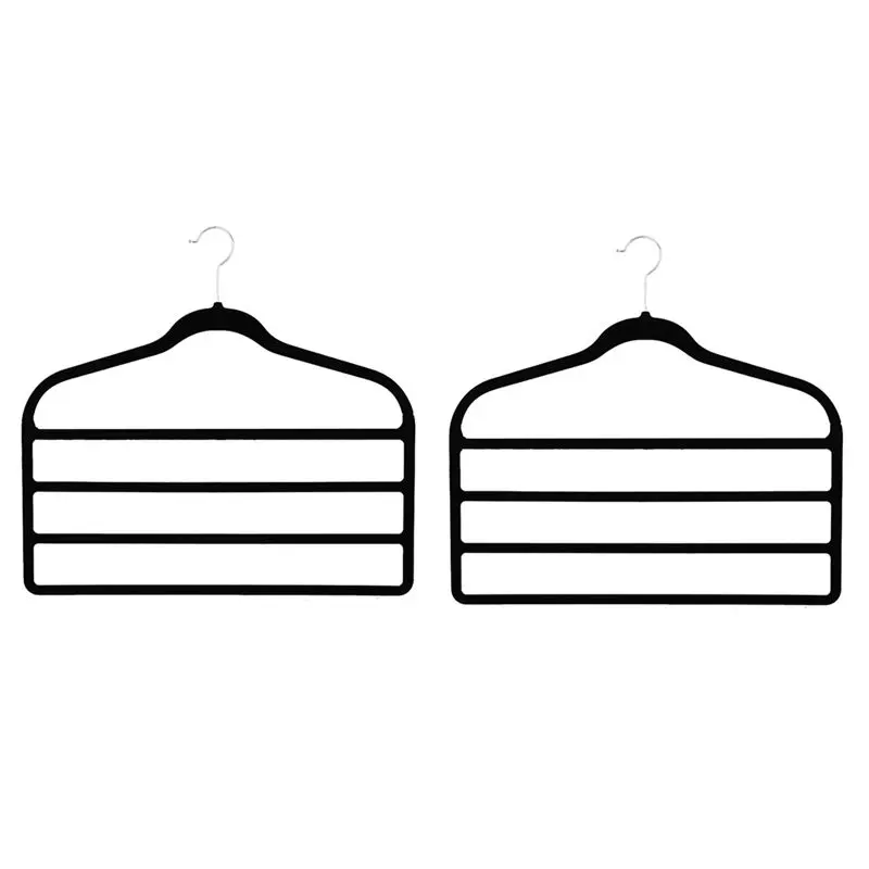 

ABHZ-Органайзеры и системы хранения, 10 штук, вешалки для брюк, экономящие место, органайзеры для шкафа и хранения, нескользящие бархатные вешалки