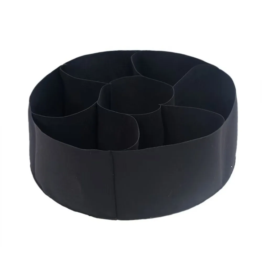 

7 Grids Garden Grow Bags Circular Heavy Duty Felt Divided Planter Large Capacity UV Resistant Plant Nursery for Home Gardeners