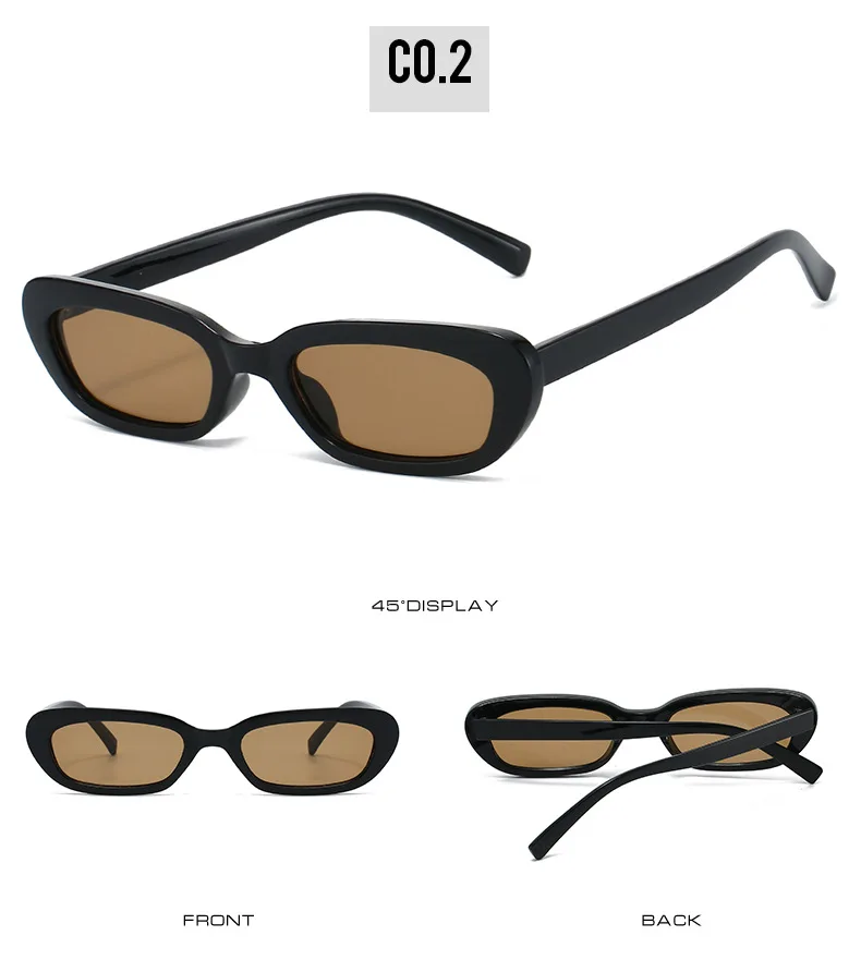 OEC CPO Ins Beliebte Fashion Square Luxus Sonnenbrille Frauen Marke Designer Rechteck Sonnenbrille Weibliche Candy Farbe Brillen – Detail 7