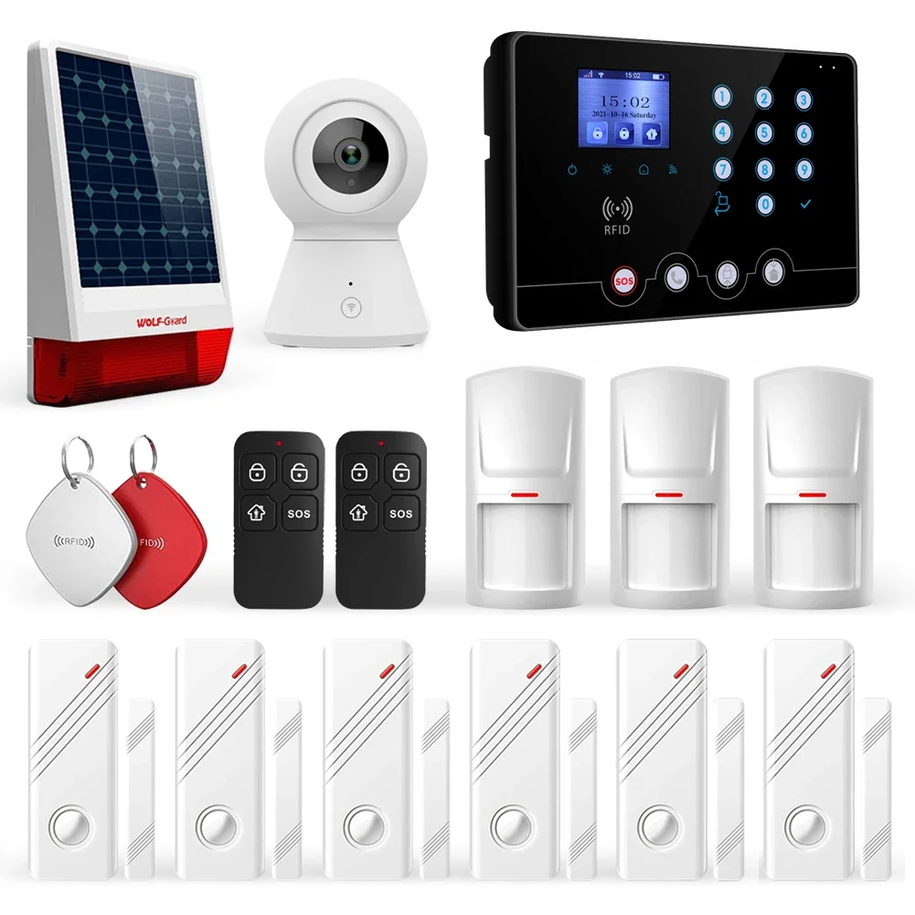 Smart Home Alarm Watch Wifi+gsm 4g Wireless Gsm Business/house Alarm Security Systems Hub With 12v Relay Out