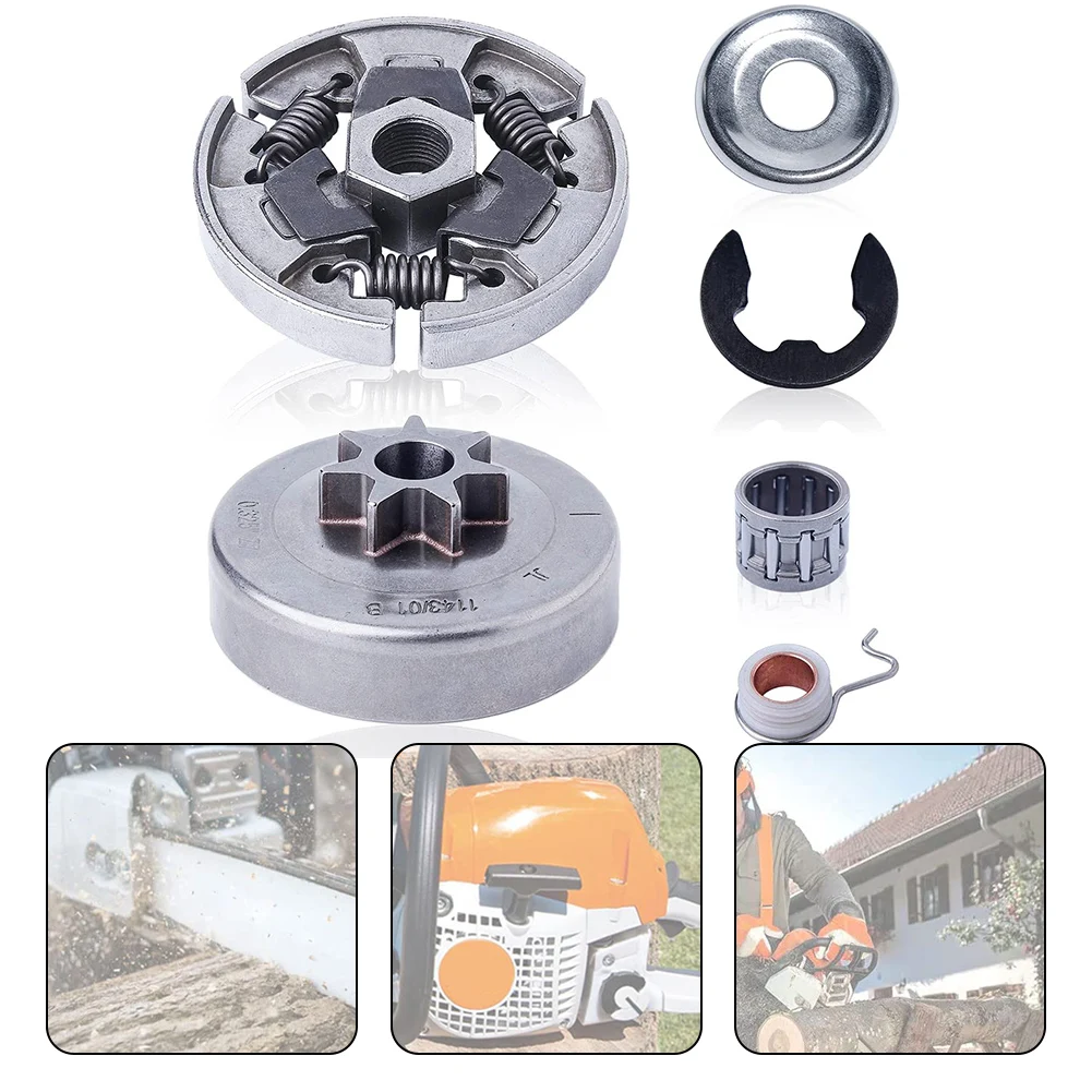 

1143 640 2002 Clutch Drum Spur Sprocket Cover Kit For MS231 MS251 Chainsaw Chain Saw Clutch Sprocket Roller Needle Turbine