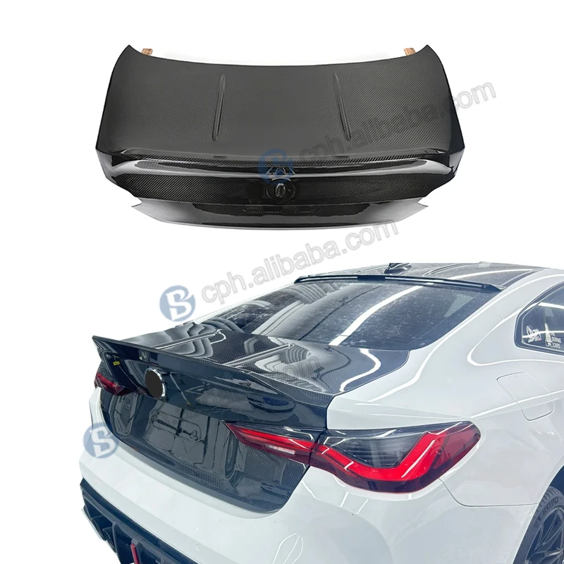 

Модифицированная крышка багажника автомобиля, легкий черный багажник из сухого углеродного волокна в стиле CSL для BMW 2 серии G87 M2