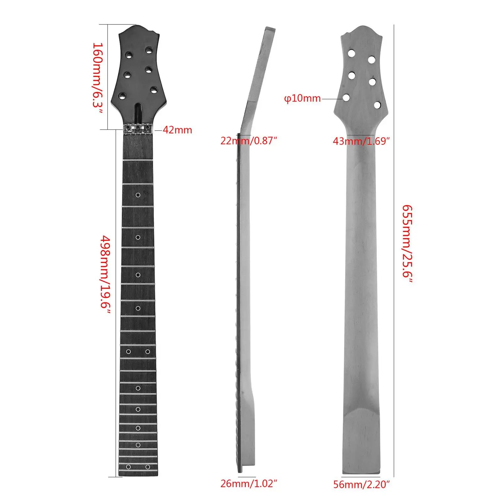 manche-de-guitare-24-frettes-instrument-de-musique-de-remplacement-diy-luthier-256-pouces-erable
