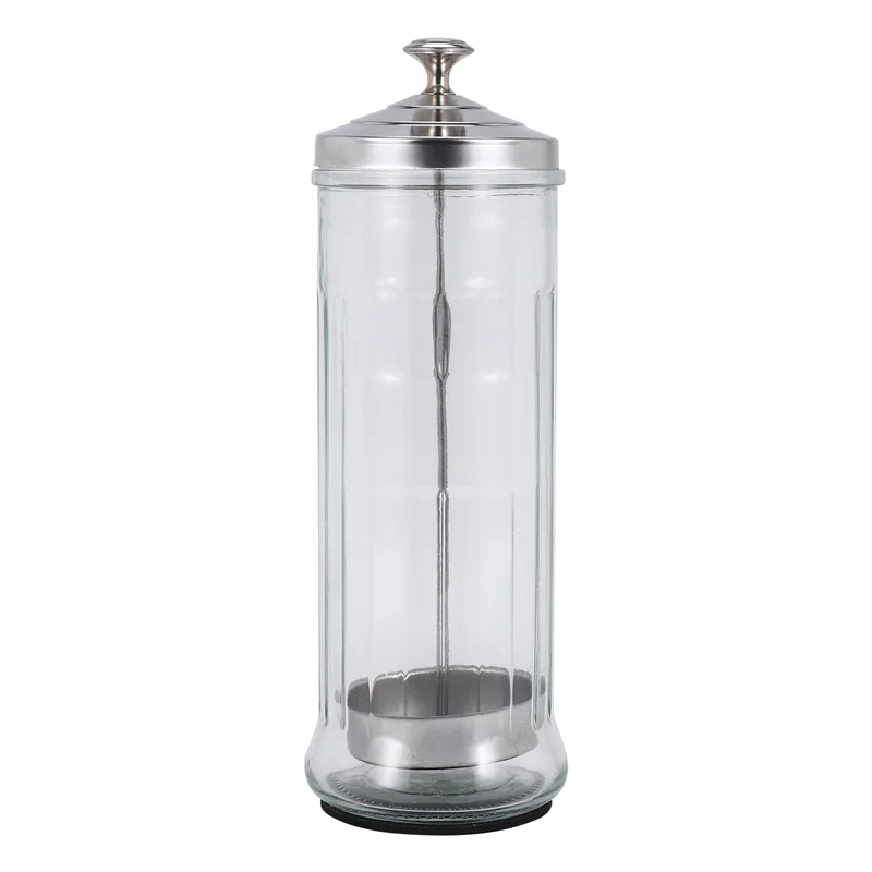 

KIKI Barbicide Disinfectant Jar Nail Art Salon Hairdressing Tools Disinfection Cup