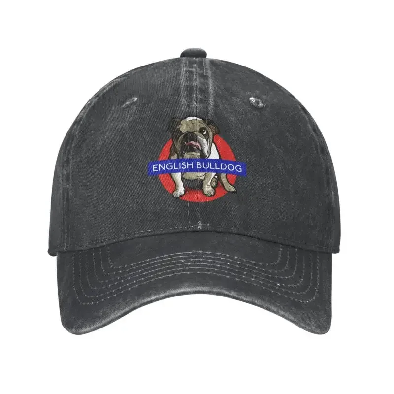 

Classic Cotton Kawaii English Bulldog Baseball Cap for Women Men Breathable Fashion British Dog Dad Hat Outdoor