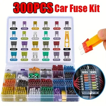 Kit de fusibles de cuchilla de coche, cuchilla de camión automática, seguro de inserción de fusible, luces de pieza de xenón, accesorios para automóviles